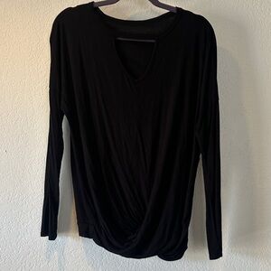 Elegant Black Long Sleeve Top